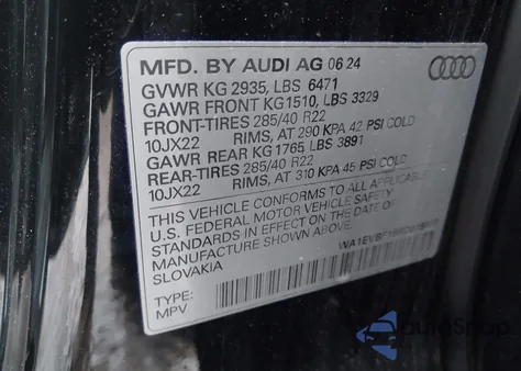 2024 Audi Q8 Premium Plus 55 Tfsi Quattro z USA, uszkodzony, nr VIN WA1EVBF18RD019687